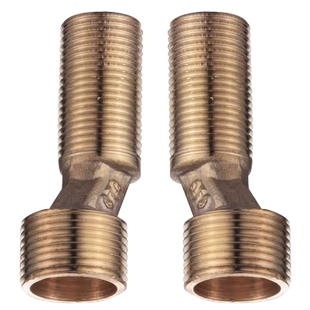 全铜花洒万向曲角接头加长曲脚淋浴器专用万能弯头偏心混水阀拐角