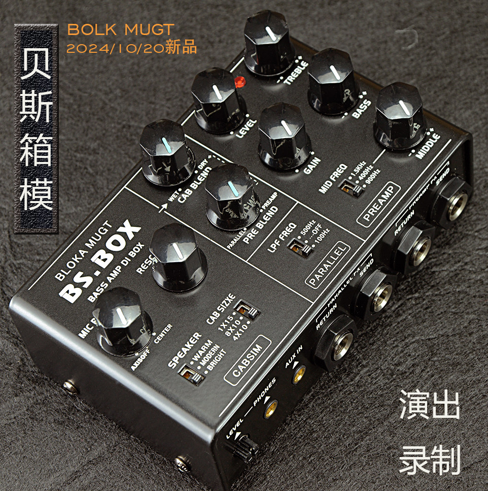 BASS 电贝斯箱体模拟单块贝斯DSM效果器带DI