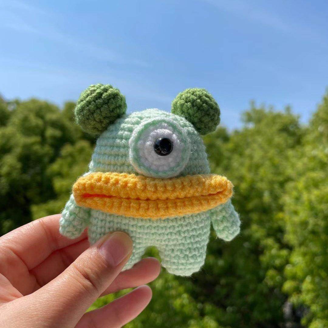 香肠嘴小怪兽钥匙扣挂件材料包毛线钩织DIY手工半成品新款抖音,服饰配件/皮带/帽子/围巾,DIY编织材料包,淘宝优惠券,粉丝福利购,淘宝优惠卷