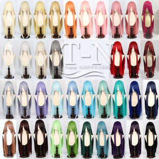 托妮 cosplay假毛 长刘海1米长直100cm多色毛娘造型万用cos假发