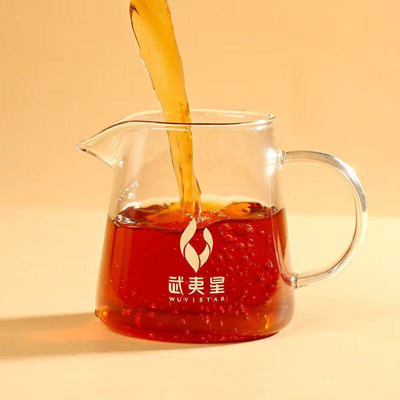 武夷星公道杯玻璃杯白瓷茶具一盖碗＋6个品茗杯