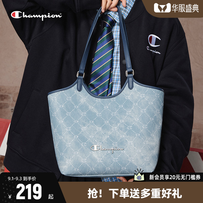 Champion冠军通勤女款单肩托特包图片