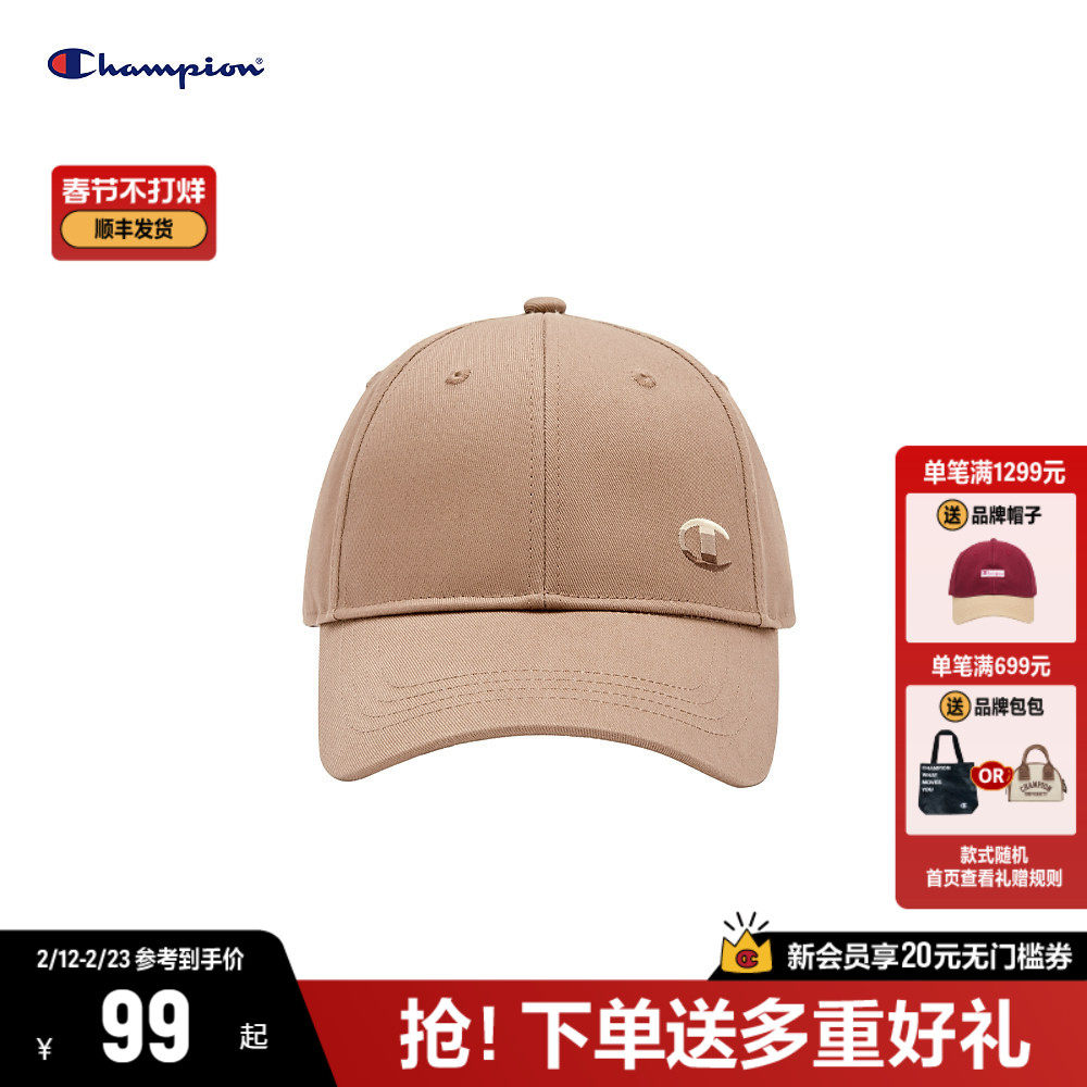 Champion冠军棒球帽2025冬季新款情侣遮阳帽女帽子防晒男鸭舌帽
