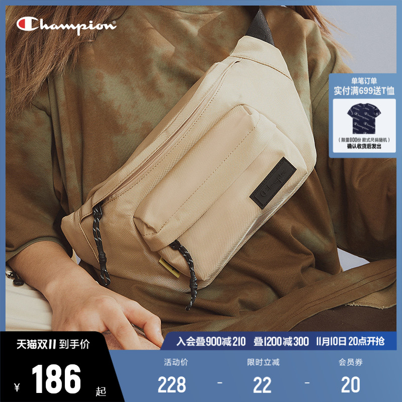 Champion冠军斜挎包男帆布包休闲运动胸包腰包单肩包女包包情侣