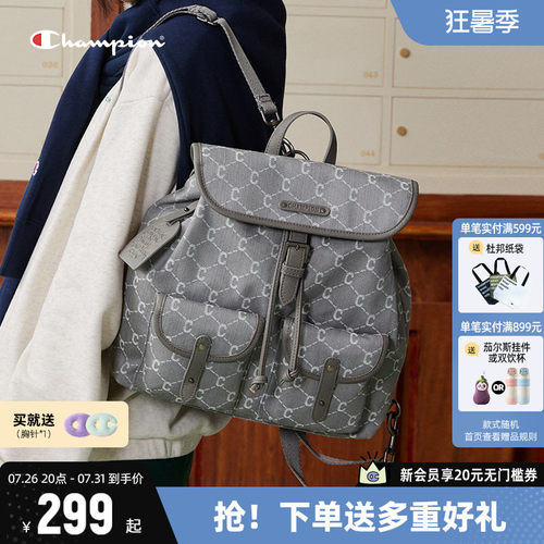 Champion冠军时尚复古双肩包
