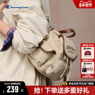 Champion冠军双肩包女2026春夏新款大容量包包韩系复古背包手提包