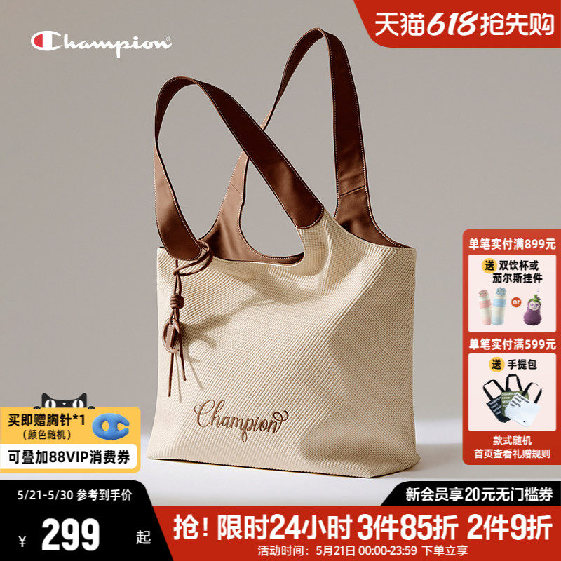 Champion冠军单肩包2026夏季新款女包通勤容量斜挎包男包包