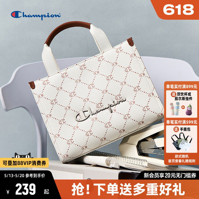 Champion冠军托特包包女2026新款时尚手提包小方托通勤斜