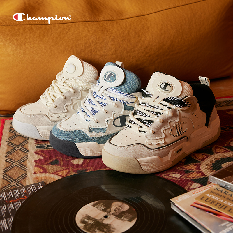 Champion冠军面包鞋厚底板鞋