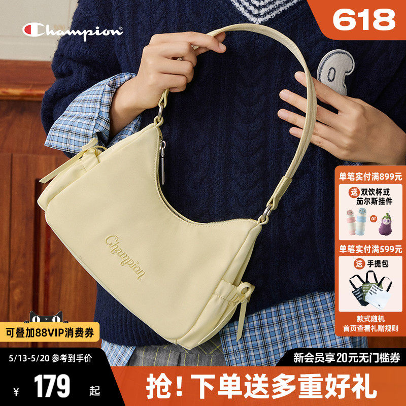 Champion冠军腋下包单肩包女2026春新款帆布包手提通勤休