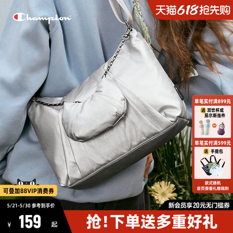 Champion冠军斜挎包女2026夏季新款单肩包幸运饼干包包帆