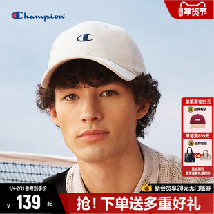 Champion冠军棒球帽冬季新款帽子基础Logo时尚简约防晒鸭舌帽子