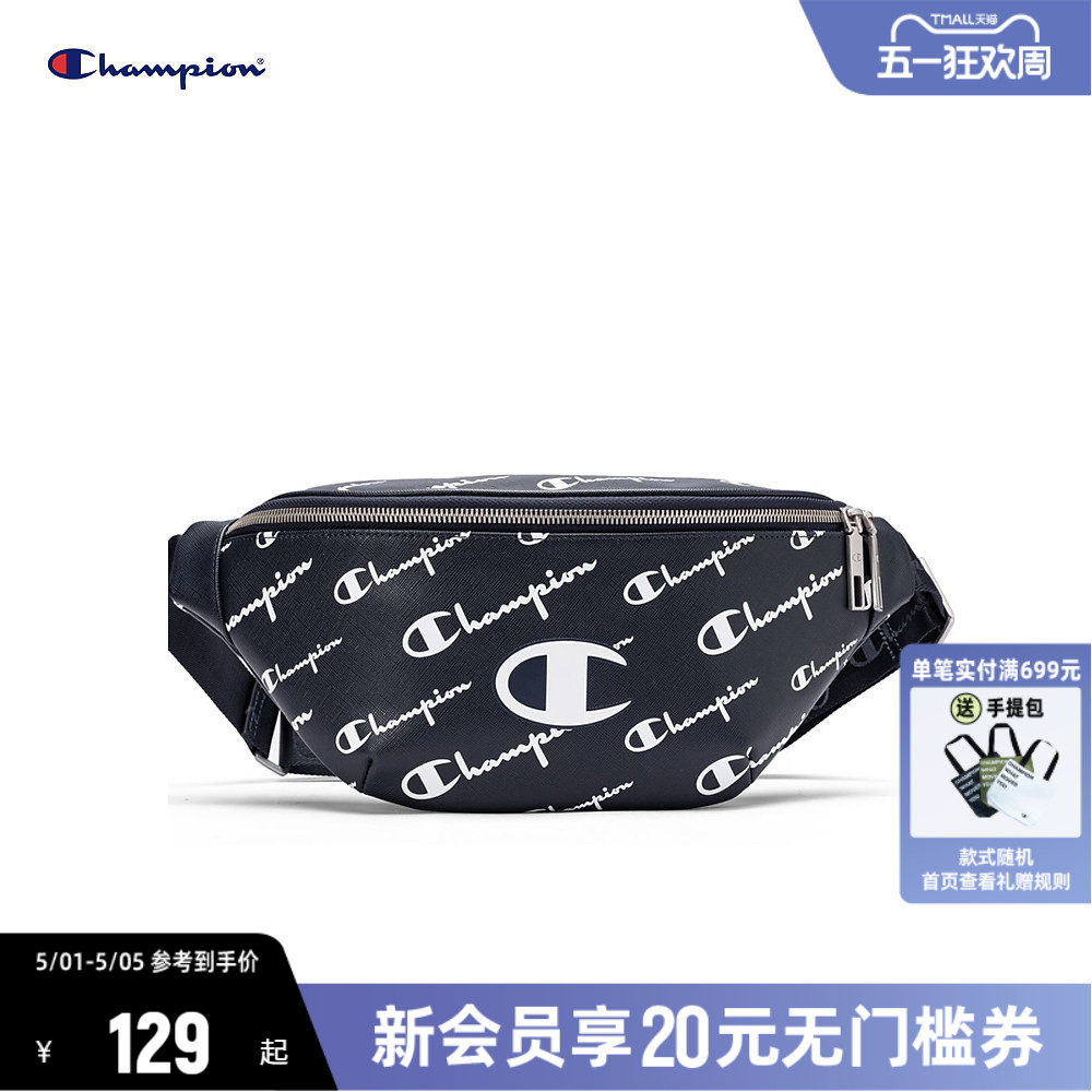 Champion冠军斜挎包女春新款胸包腰包帆布包单肩包男生情侣包包