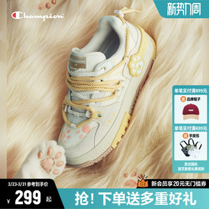 【被猫踩了一脚】Champion冠军爪爪耳机鞋板鞋女鞋2026春夏运动鞋