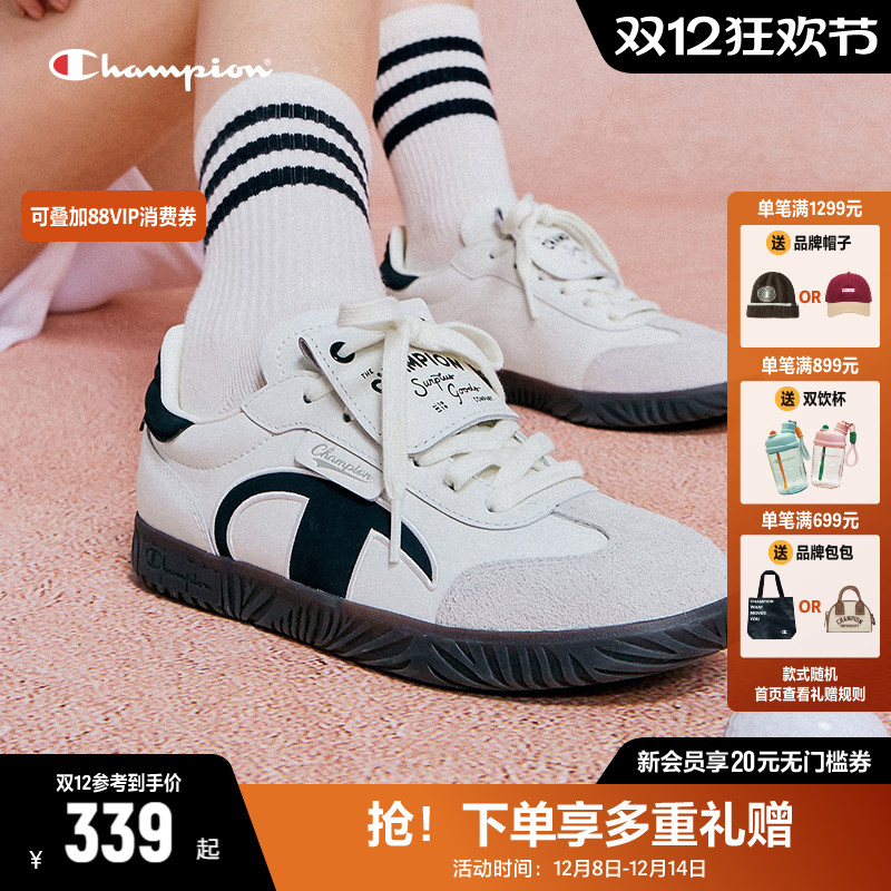 Champion冠军休闲鞋2025年秋冬女款情侣休闲T头德训鞋