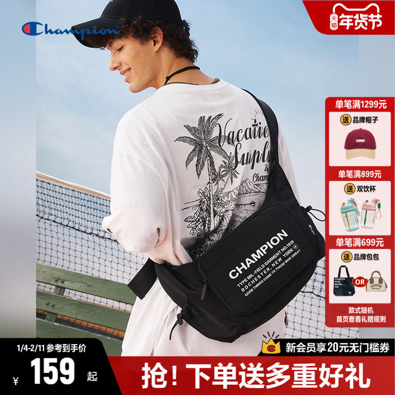 Champion冠军斜挎包女秋冬新款挎包简约时尚户外运动单肩包腰包男,箱包皮具/热销女包/男包,通用款女包,淘宝优惠券,粉丝福利购,淘宝优惠卷