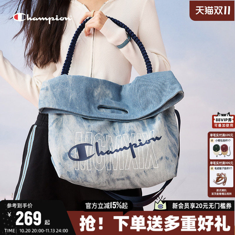 Champion冠军单肩包2026年秋季新款休闲时尚手提包大容量斜挎包女