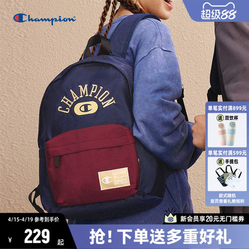 Champion双肩包女校园书包