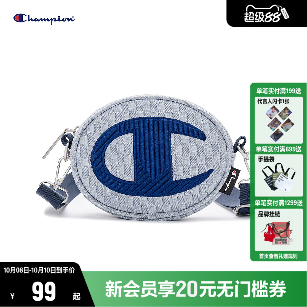 CHAMPION休闲冠军帆布包圆饼包