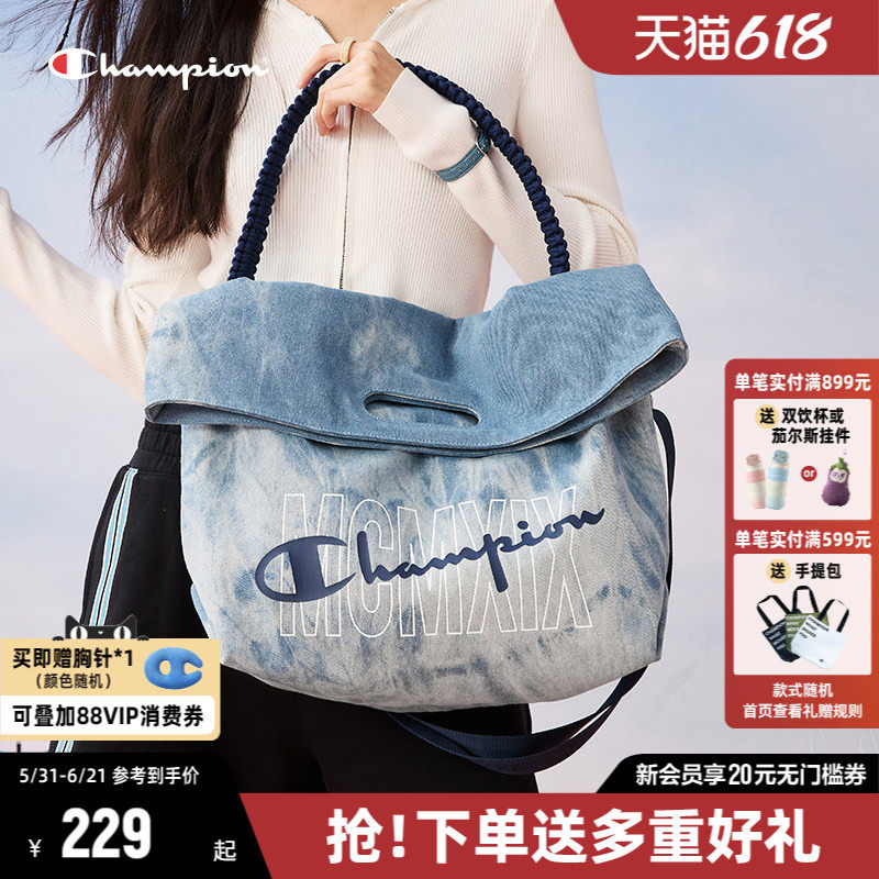 Champion冠军单肩包2026年夏季新款女休闲时尚手提包大容量斜挎包