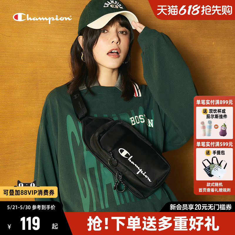 Champion冠军斜挎包女2026年夏季新款时尚休闲包包帆布包