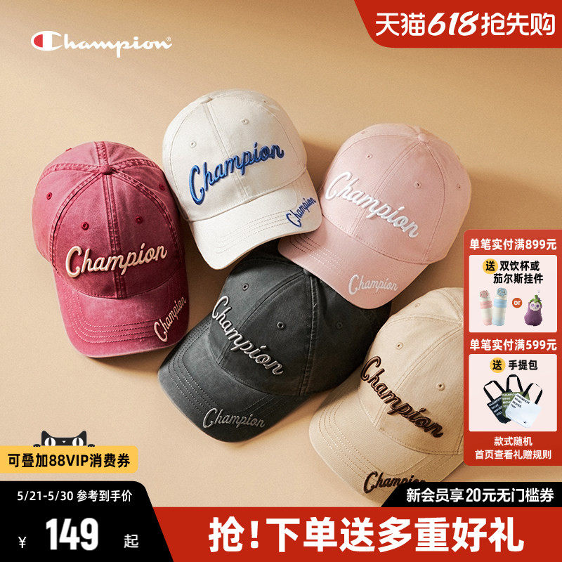 Champion冠军鸭舌帽美式女2026新款复古休闲时尚遮阳棒球