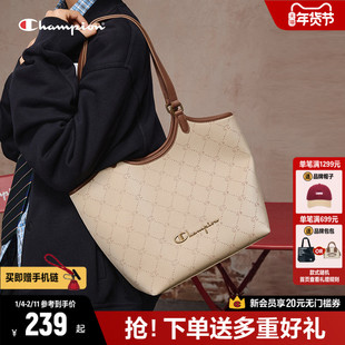 Champion冠军托特包26春夏新款女大容量菜篮子包包高级通勤单肩包
