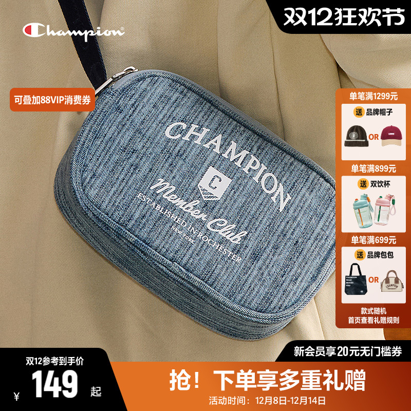 Champion冠军单肩包2025秋冬新款女包复古包包小香风相机包斜挎包