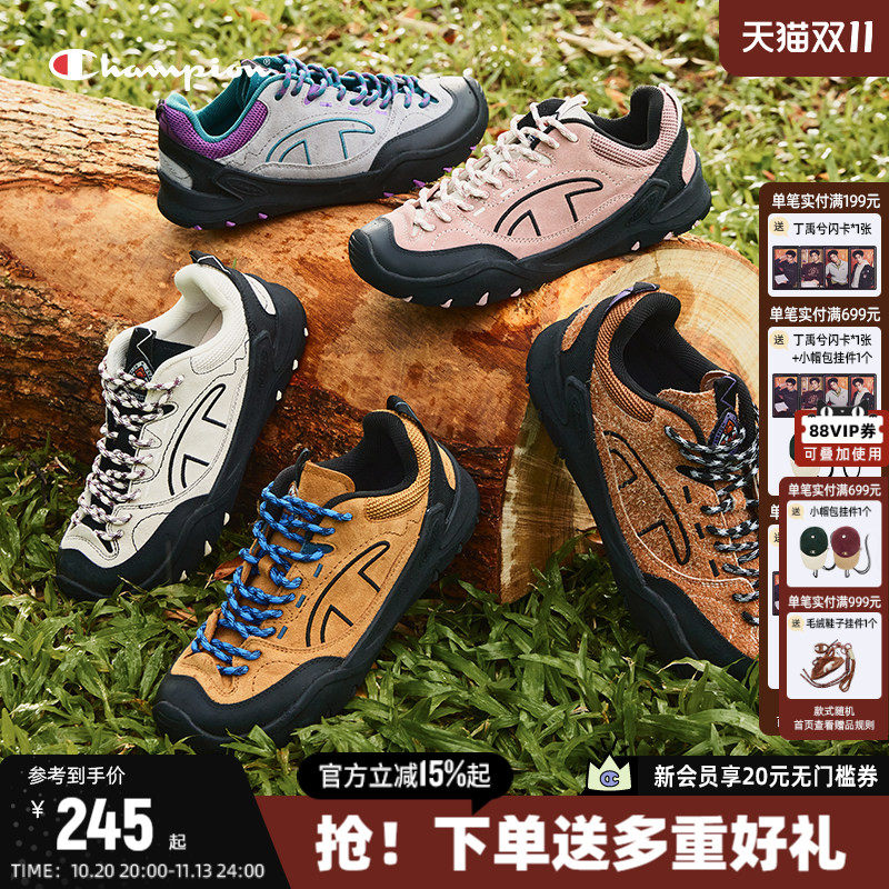 Champion冠军徒步登山鞋女2026秋季新款户外骑行轻便休闲运动鞋男