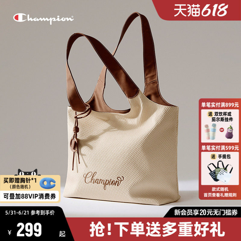 Champion冠军单肩包2026夏季新款女包通勤容量斜挎包男包包