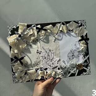 新款痛板高颜设计痛包材料包装饰蓝白粉红黑材料包扎板吧唧托谷美