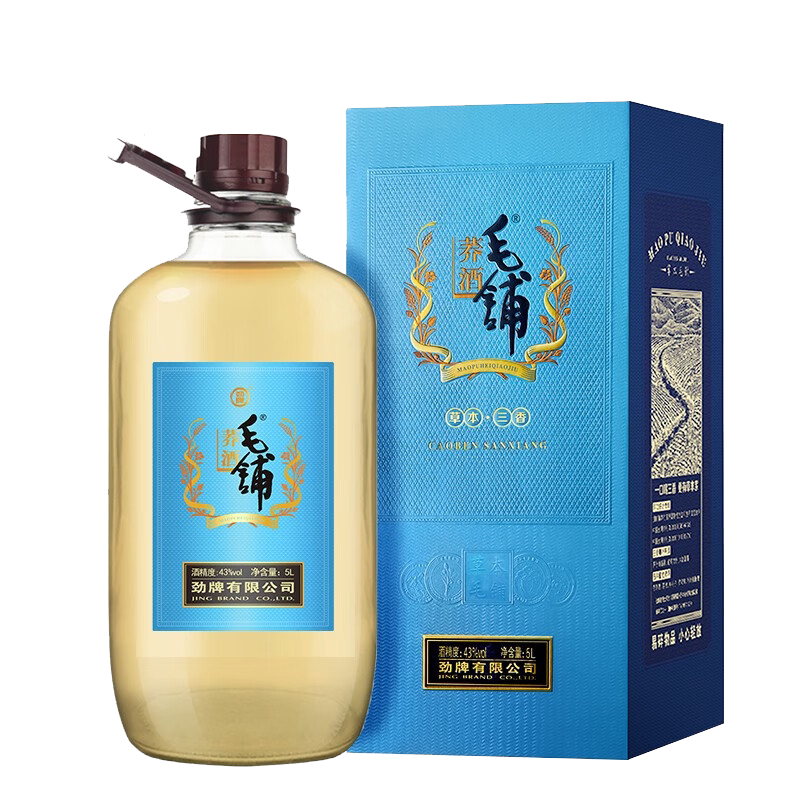 官方正品毛铺荞酒43度5升量贩装