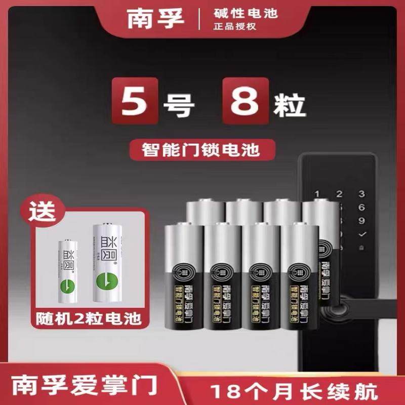 南孚智能门锁电池爱掌门指纹密码门锁电池1.5V碱性密码锁保险箱柜