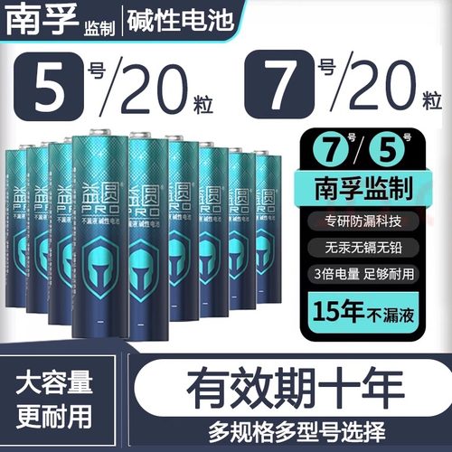南孚益圆5号电池碱性一元起拍