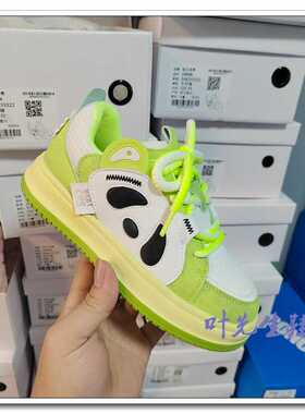 宝贝传奇童鞋女童运动鞋子2024春秋新款男童板鞋儿童小白鞋33322