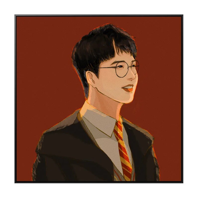 张云雷德云社相声演员diy数字画私人定制手绘填色简约涂色丙烯画