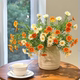小雏菊仿真花客厅摆设餐桌花玄关装 饰花束绢花艺摆件假花拍照道具