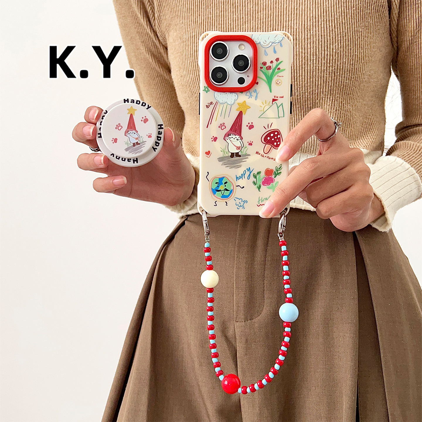 新款苹果17promax带支架磁吸手机壳挂绳适用于华为mate60斜挎可背15pro保护壳VIVOX100ULTRA四角防摔小米14U