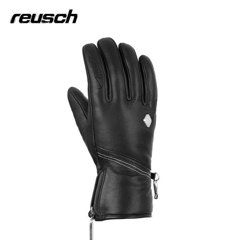 Reusch滑雪手套山羊皮手工缝线