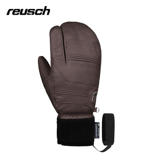 reusch滑雪手套山羊皮P棉金标