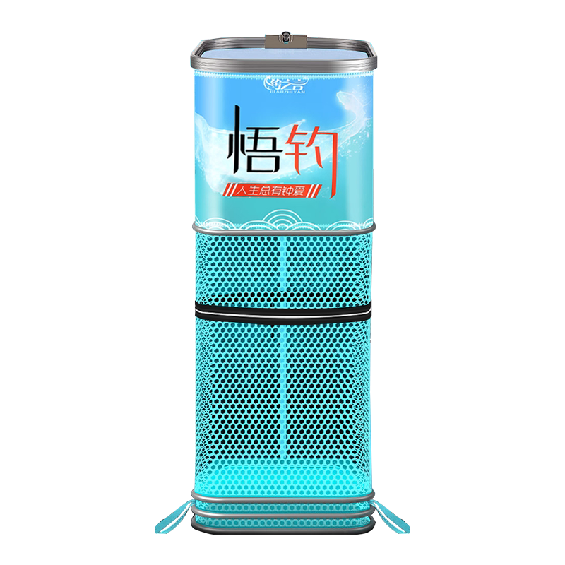 钓之言鱼护涂胶方形鱼网兜