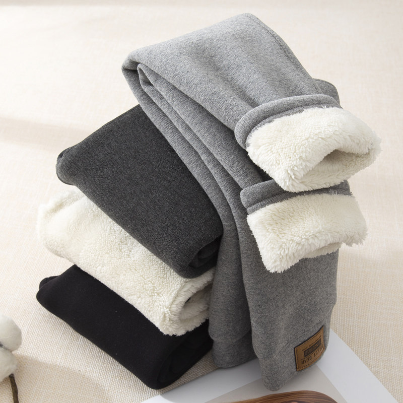 特厚女童打底裤加绒羊羔绒儿童裤子秋冬外穿冬款加厚一体大童宝宝