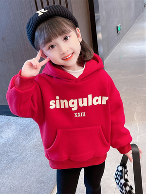 女童卫衣秋冬2025新款儿童炸街