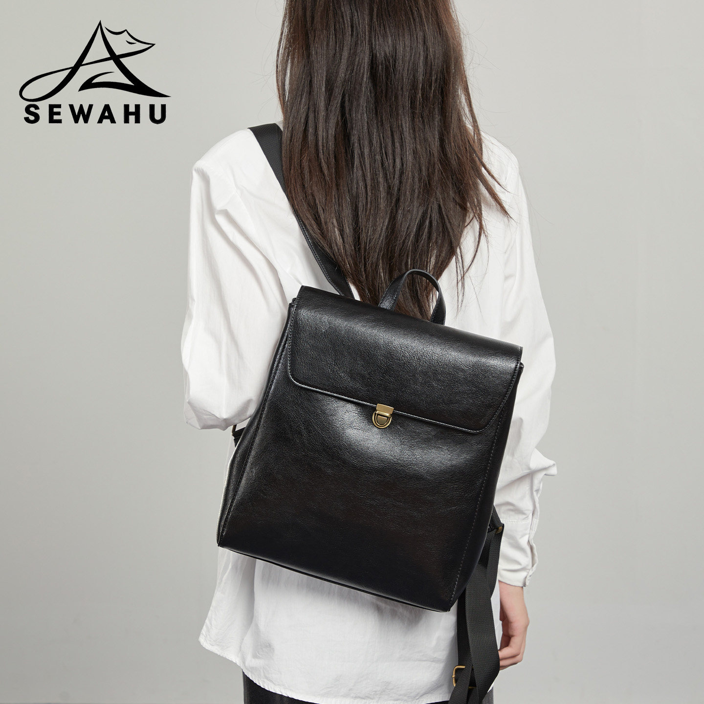 高级感小众不撞款双肩包女2026新款通勤电脑背包独特百搭学生书包