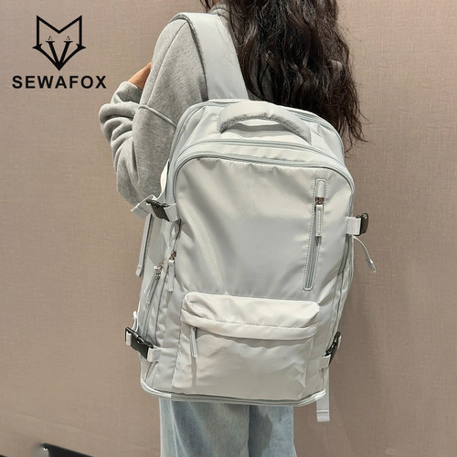 SEWAFOX户外运动双肩包男女2026新款大容量百搭背包通勤轻量书包