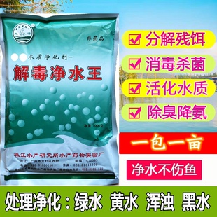 解毒改底净水王珠江水产研究所先得鱼虾蟹养殖药鱼塘鱼池增效剂
