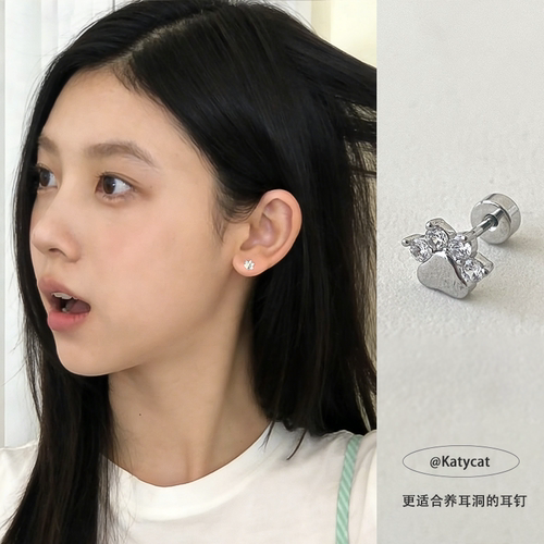 F136钛合金猫爪耳骨钉小众设计