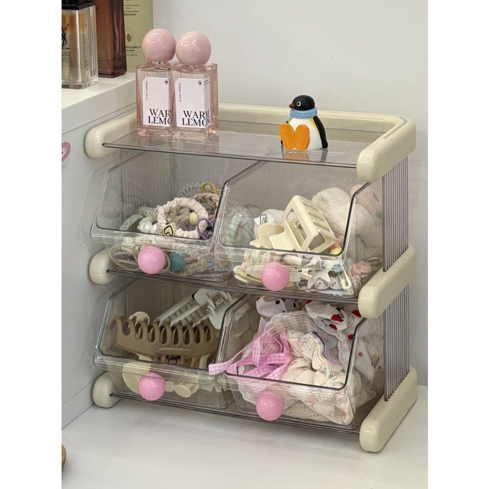 茶包收纳架桌面多层置物架咖啡分层整理架办公室台面大容量收纳盒