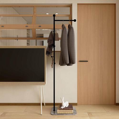 衣帽架春锦秋鲤岩板收纳篮落地