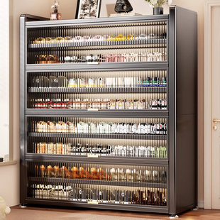 钢制鞋柜收纳柜一体靠墙多层家用门口大容量入户门防尘储物鞋架子